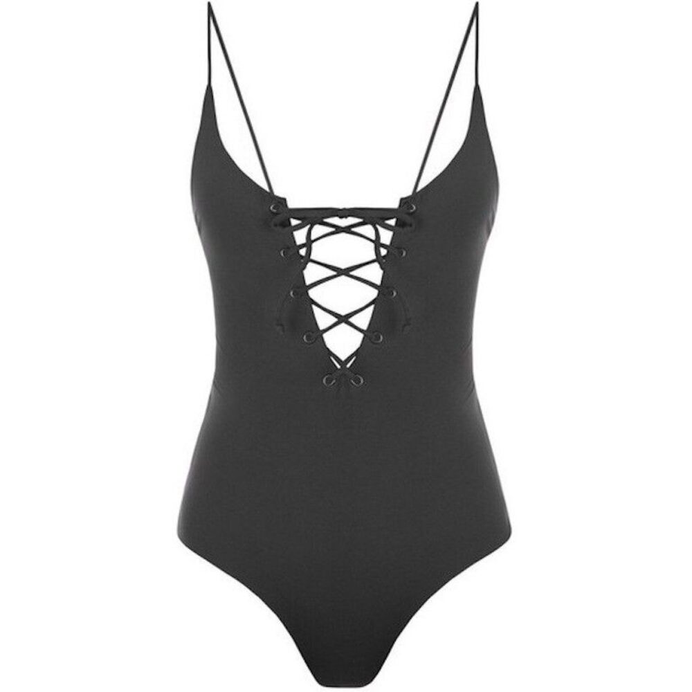 Tavik Monahan Lace Up One Piece Bathing Suit